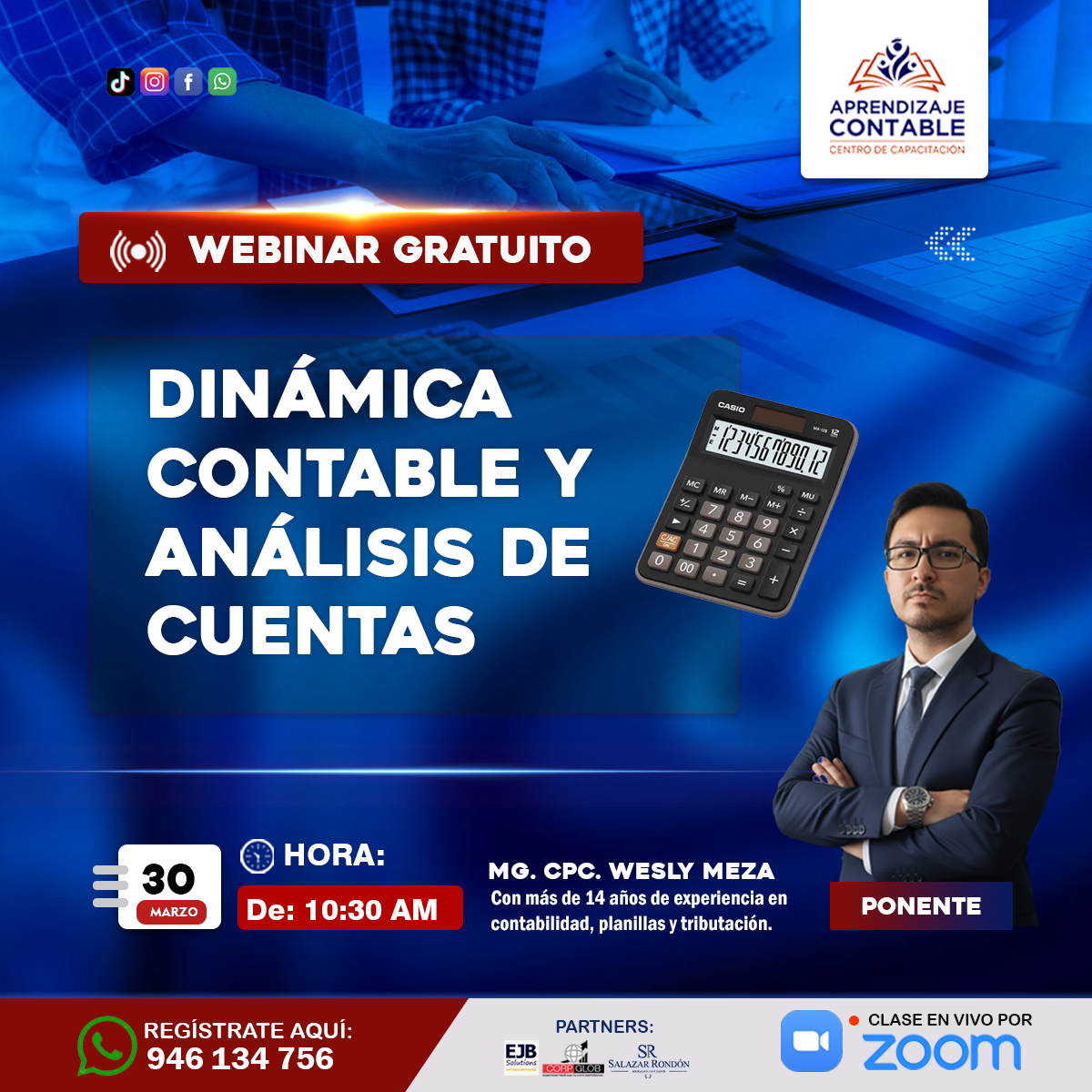 Webinar DINÁMICA CONTABLE Y ANÁLISIS DE CUENTAS